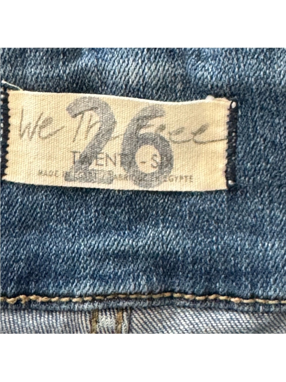 We The Free Free People Jayde Flare Jeans 26 Blue High Rise Corset Seam Stretch - Picture 7 of 12